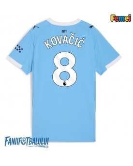 Manchester City Mateo Kovacic #8 Tricou Fotbal Replică 2025-26 Femei Acasa